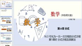 16.3 可化为一元一次方程的分式方程（第1课时）（课件）八年级数学下册（华东师大版）39页