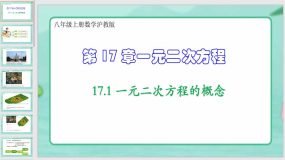 17-1 一元二次方程的概念（课件）（26页）八年级上册数学沪教版