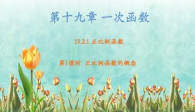 19-2-1 正比例函数（18张）八年级数学下册教学课件