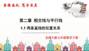 2-1-1 两条直线的位置关系（第1课时）（21张）七年级数学下册同步精品课件（北师大版）