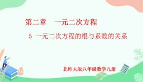 2-5 一元二次方程的根与系数的关系（课件）（17页）九年级数学上册（北师大版）