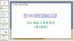 24-4相似三角形判定（第1课时）34页（课件）九年级上册数学沪教版