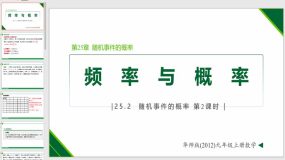 25-2-2 频率与概率（课件）（20页）九年级数学上册（华东师大版）