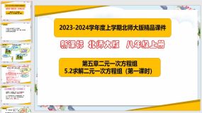 5-2求解二元一次方程组（第1课时）16页（课件）八年级数学上册（北师大版）