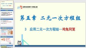 5-3 应用二元一次方程组-鸡兔同笼（课件）（22页）八年级数学上册（北师大版）