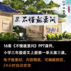 《不懂就要问》PPT课件16套三年级语文上册第三课PPT课件