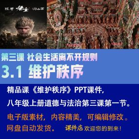 《维护秩序》PPT课件精品课课初中八年级上册道法第三课第1节课件