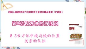 8-3长方体中棱与棱位置关系的认识（教学课件）（21张）六年级数学下册（沪教版）