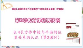 8-4长方体中棱与平面的位置关系的认识（第2课时）17张（教学课件）六年级数学下册（沪教版）