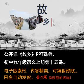 《故乡》PPT课件公开课九年级语文上册第十五课PPT课件