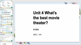 Unit 4（单元解读课件）（21页）八年级英语上册（人教版）