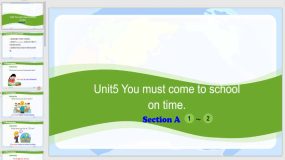 Unit5 You must come to school on time 课件（21页）五下