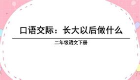 《口语交际：长大以后做什么》课件（27张）语文二年级下册（部编版）