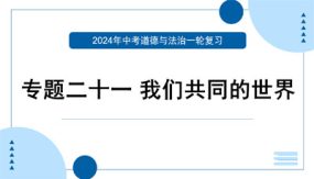 我们共同的世界（复习课件）（34）中考道德与法治一轮专题复习（部编版）