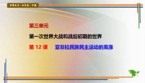 第12课 亚非拉民族民主运动的高涨（26张）九年级历史下册探究课堂教学精品课件（部编版）