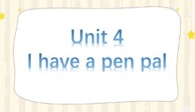 人教PEP版 小学六年级英语上册课件 unit 4 I have a pen pal（14张）