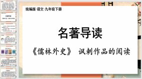 名著阅读《儒林外史》讽刺作品的阅读（46页）九年级语文下册课件（统编版）