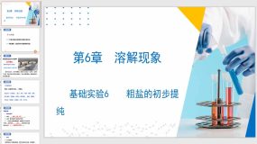 基础实验6 粗盐的初步提纯（课件）（31页）2023-2024学年九年级化学下册（沪教版）