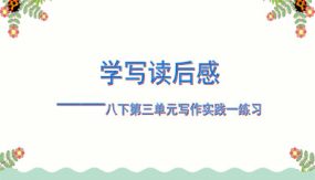 快速作文教学课件：学写读后感之写作实践一（24张）八下语文课件