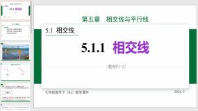 相交线 课件（20页）2023-2024学年人教版七年级数学下册