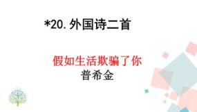 第20课 《外国诗二首》（33张）七年级语文下册课件