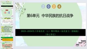 第6单元 中华民族的抗日战争（核心背记）2023-2024学年八年级历史上学期复习（部编版）17页