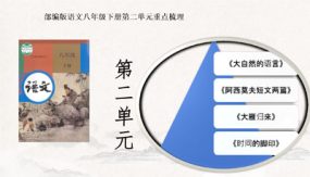 第二单元 重点知识梳理【复习课件】（36张）八年级语文下