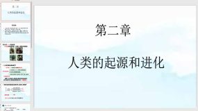 第二章 人类的起源和进化（章末复习课件）（14页）2023-2024学年八年级生物下册（济南版）