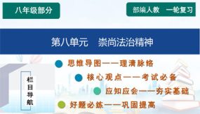 第八单元  崇尚法治精神【知识精讲】（49张）2024年中考道德与法治一轮复习（部编版）