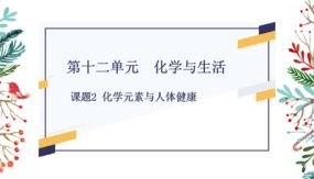 第十二单元 课题2 化学元素与人体健康（22张）九年级化学下册课件（人教版）