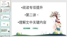 阅读专项提升 理解文中关键内容 课件（20页）语文六年级上册（统编版）