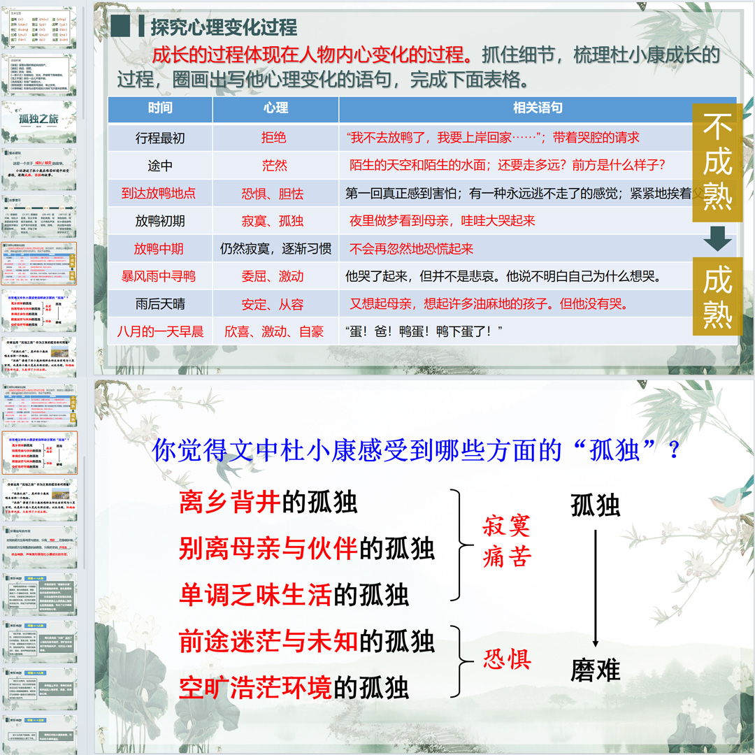 《孤独之旅》PPT课件公开课初中九年级语文上册第17课精品课堂