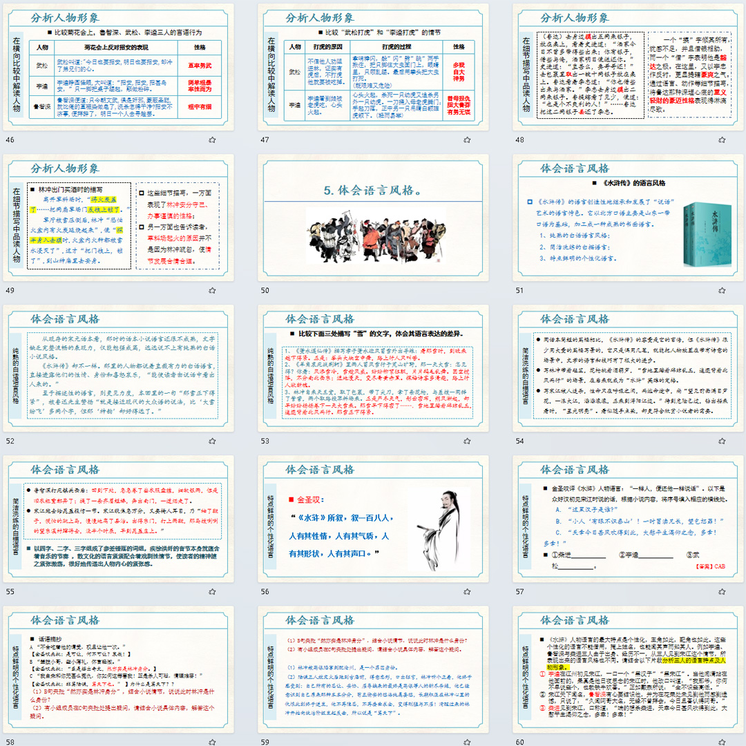 名著导读《水浒传》ppt课件精品课堂古典小说阅读九年级语文上册