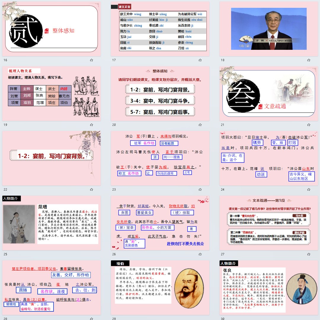 《鸿门宴》PPT课件公开课高一语文必修下册第3课教学课件