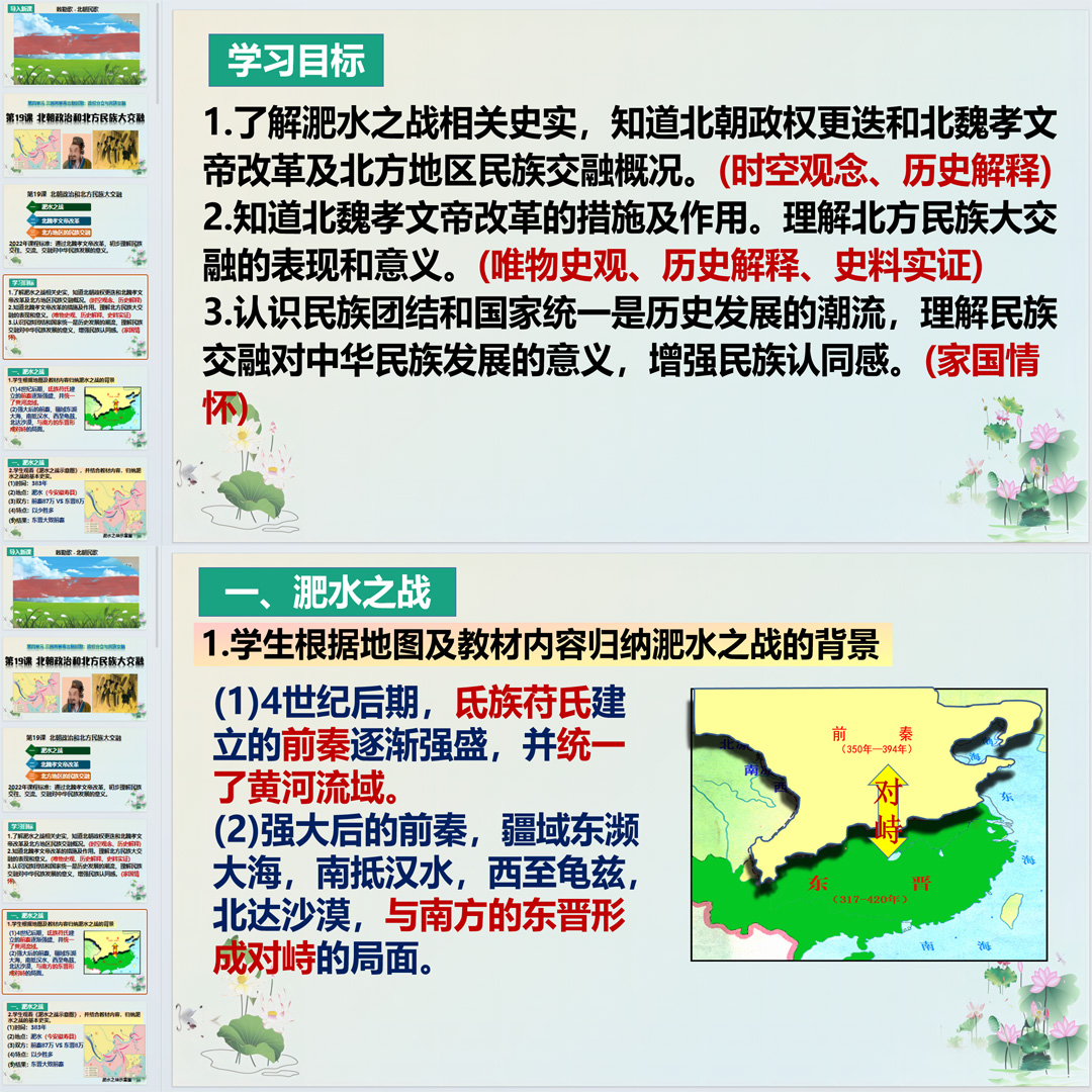 《 北朝政治和北方民族大交融》PPT课件精品课堂七上历史第19课