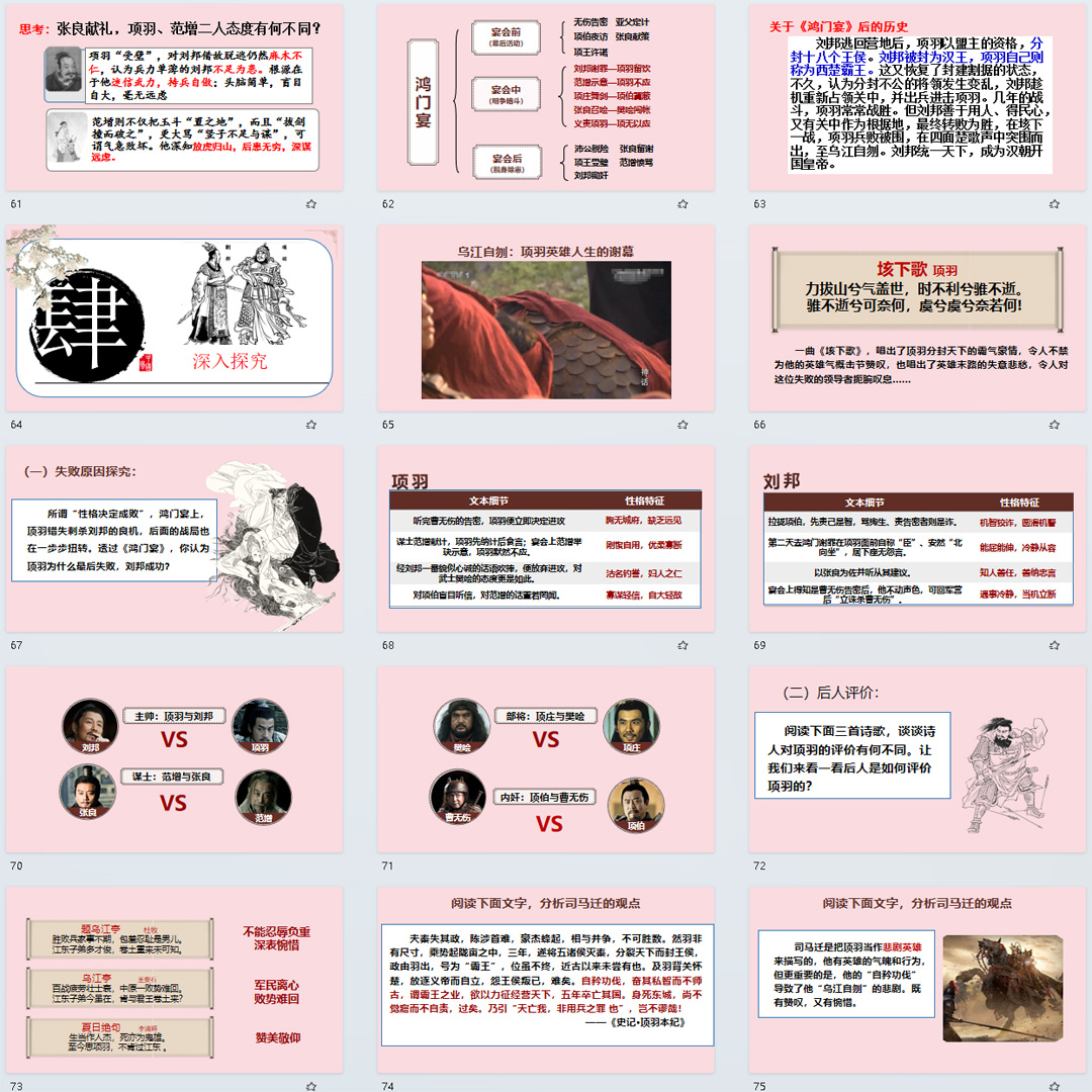 《鸿门宴》PPT课件公开课高一语文必修下册第3课教学课件