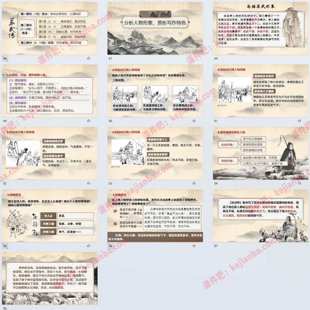 《苏武传》PPT课件公开课高二语文选择性必修中册第10课课堂教学