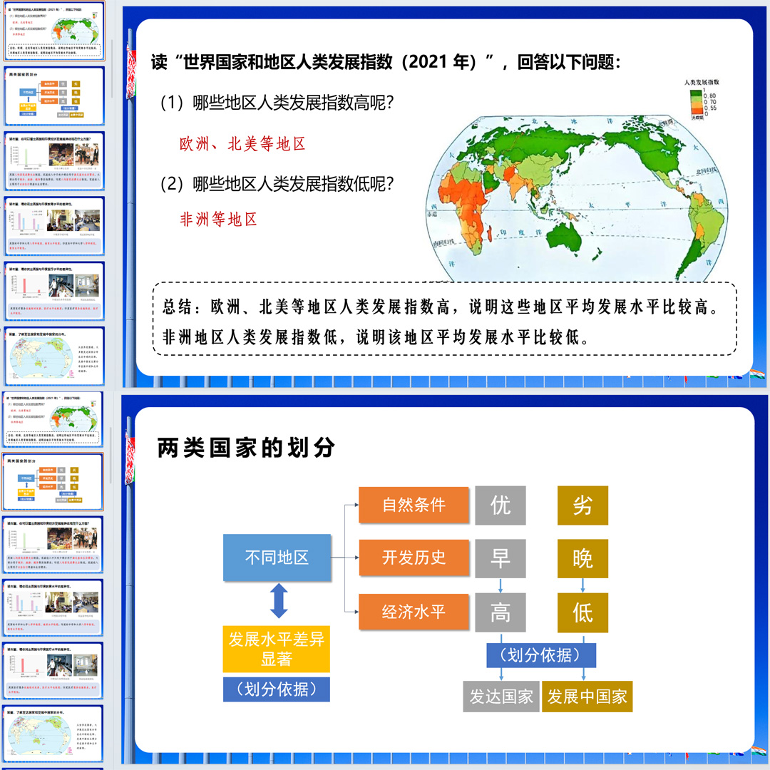 《发展与合作》PPT课件2套初中七年级上册地理第六章（人教版）