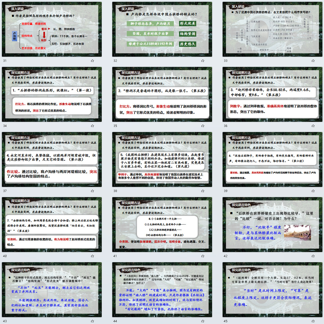 《中国石拱桥》PPT课件精品课初中八年级上册语文第18课精品课堂
