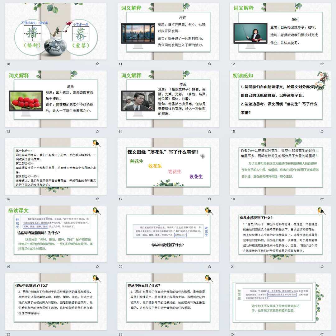 《落花生》PPT课件精修单品五年级上册语文第二课同步教学课件ppt