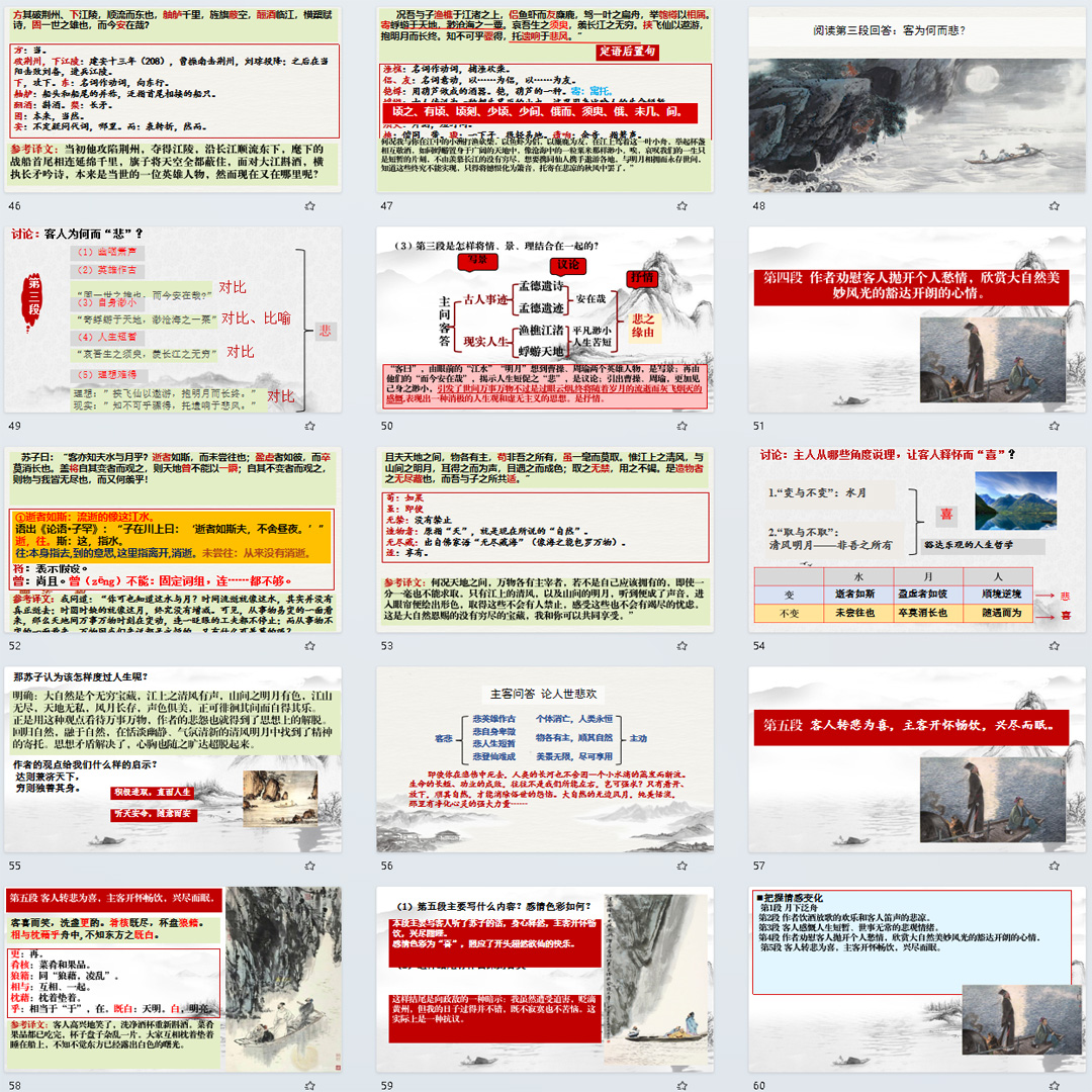 《赤壁赋》PPT课件公开课高一语文上学期必修上册第16课教学课件