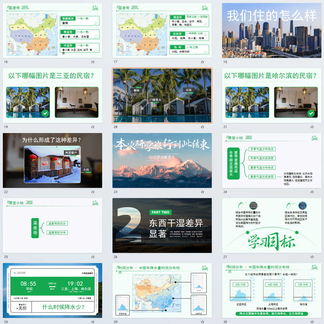 《气候》PPT课件4套初中八年级上册地理第二章第二节教学课件