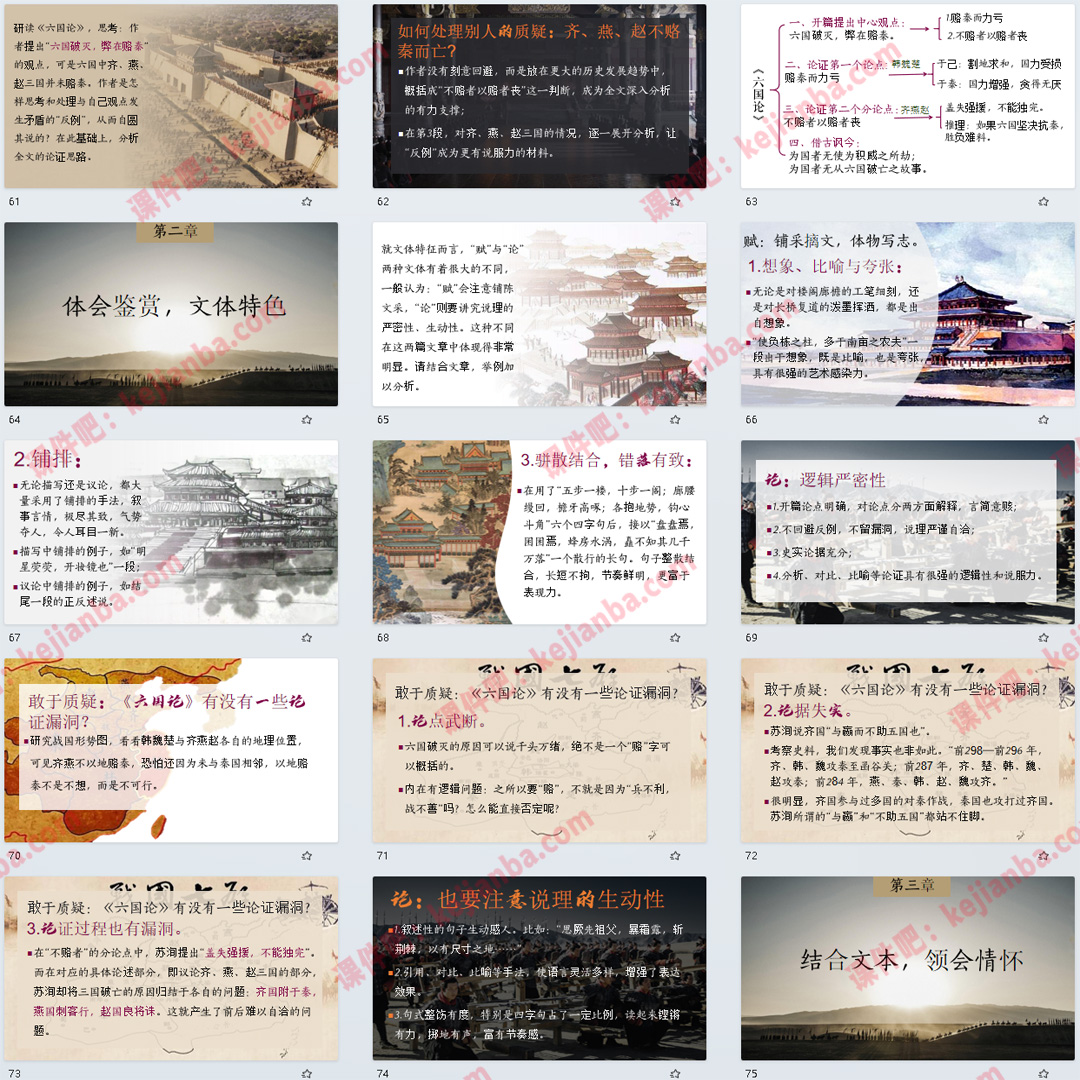 《阿房宫赋》《六国论》群文阅读PPT课件精品课语文必修下第16课