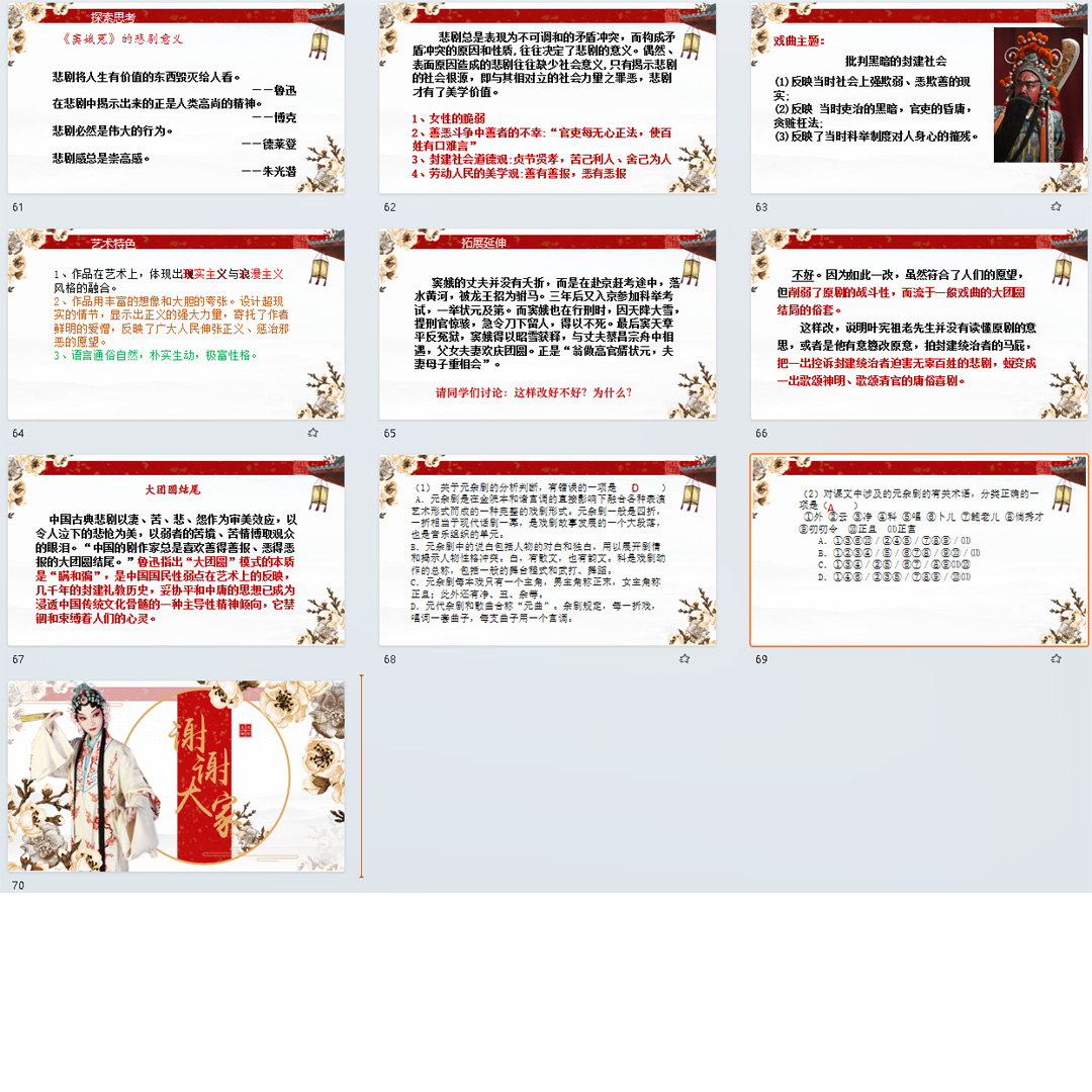 《窦娥冤（节选）》PPT课件公开课高一语文必修下册第4课教学课件