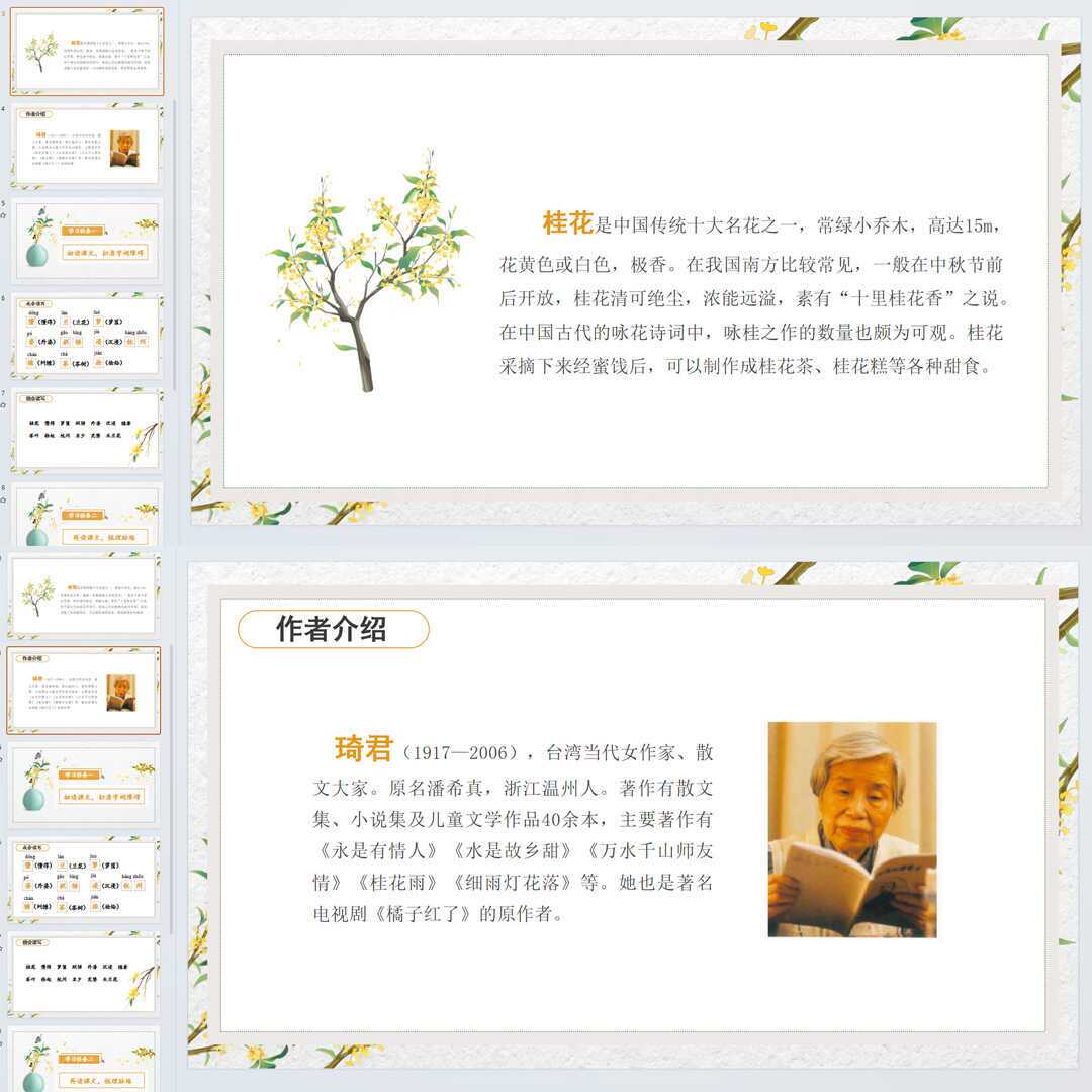 《桂花雨》PPT课件精修单品五年级上册语文第三课同步教学课件ppt