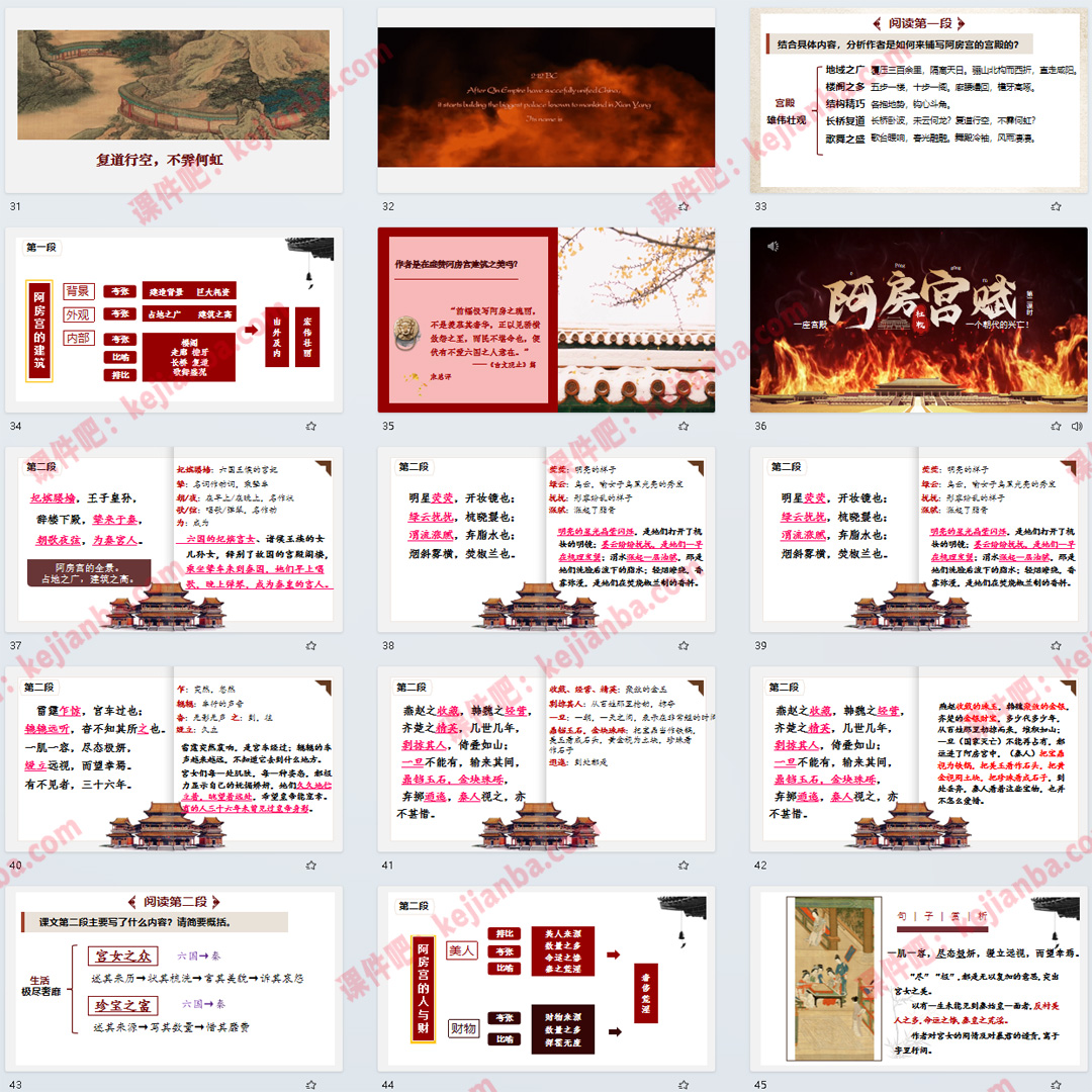 《阿房宫赋》PPT课件公开课高一语文必修下册第16课教学课件
