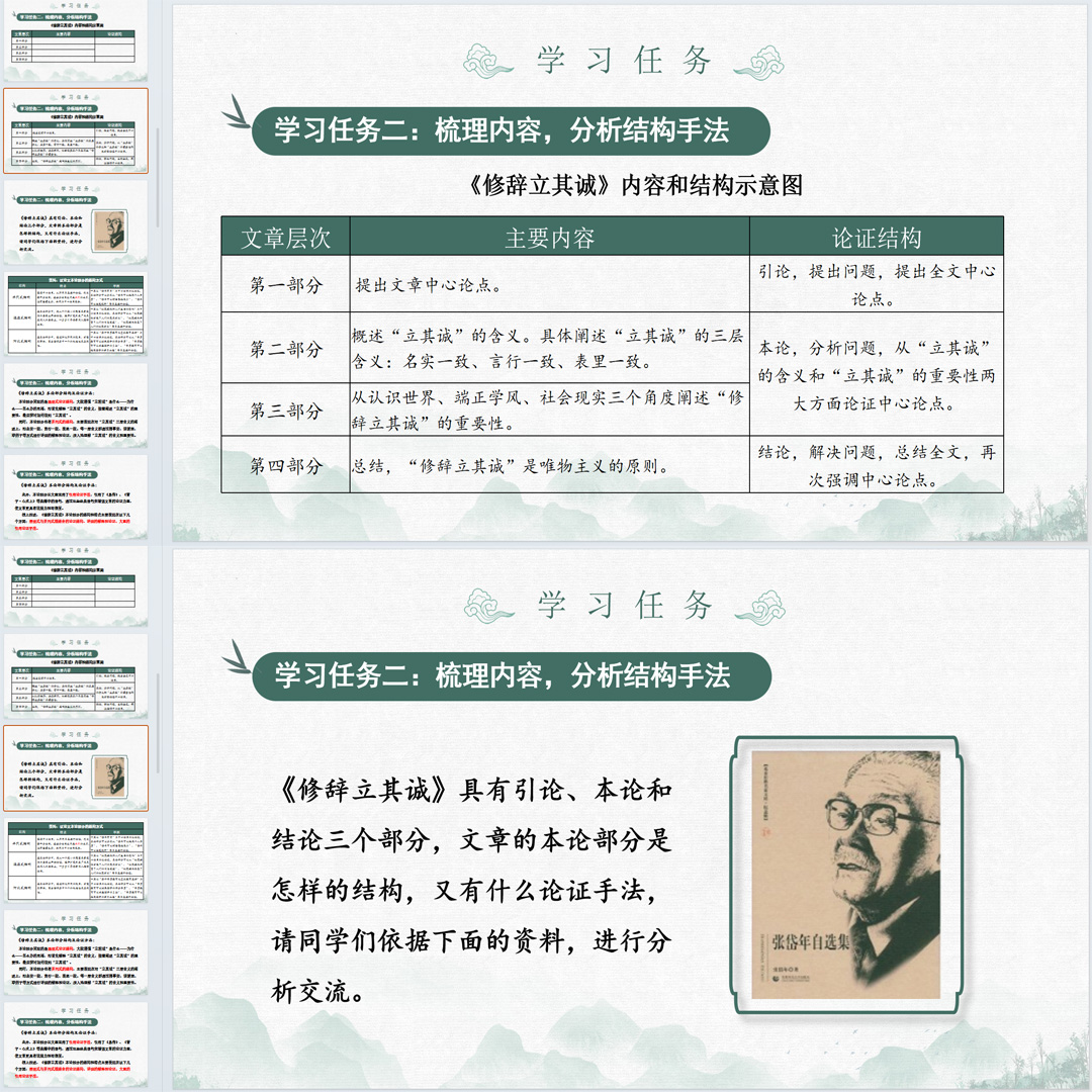 《修辞立其诚》PPT课件5套高二语文选择性必修中册第4课教学课件