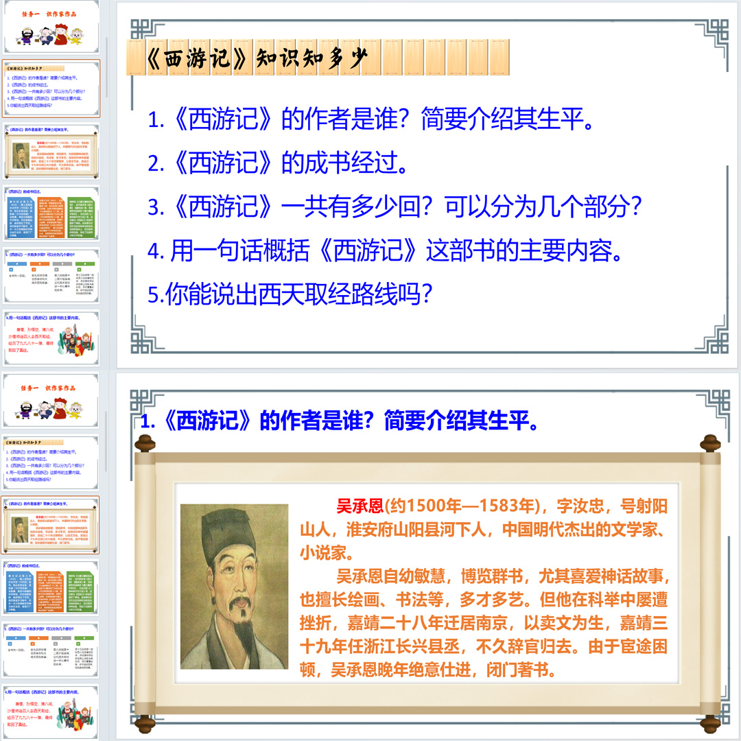 名著导读《西游记》精读和跳读课件ppt七年级语文上册