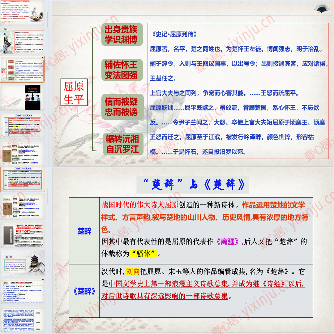 《离骚》PPT课件优质课高中语文选择性必修下册第1课课堂教学