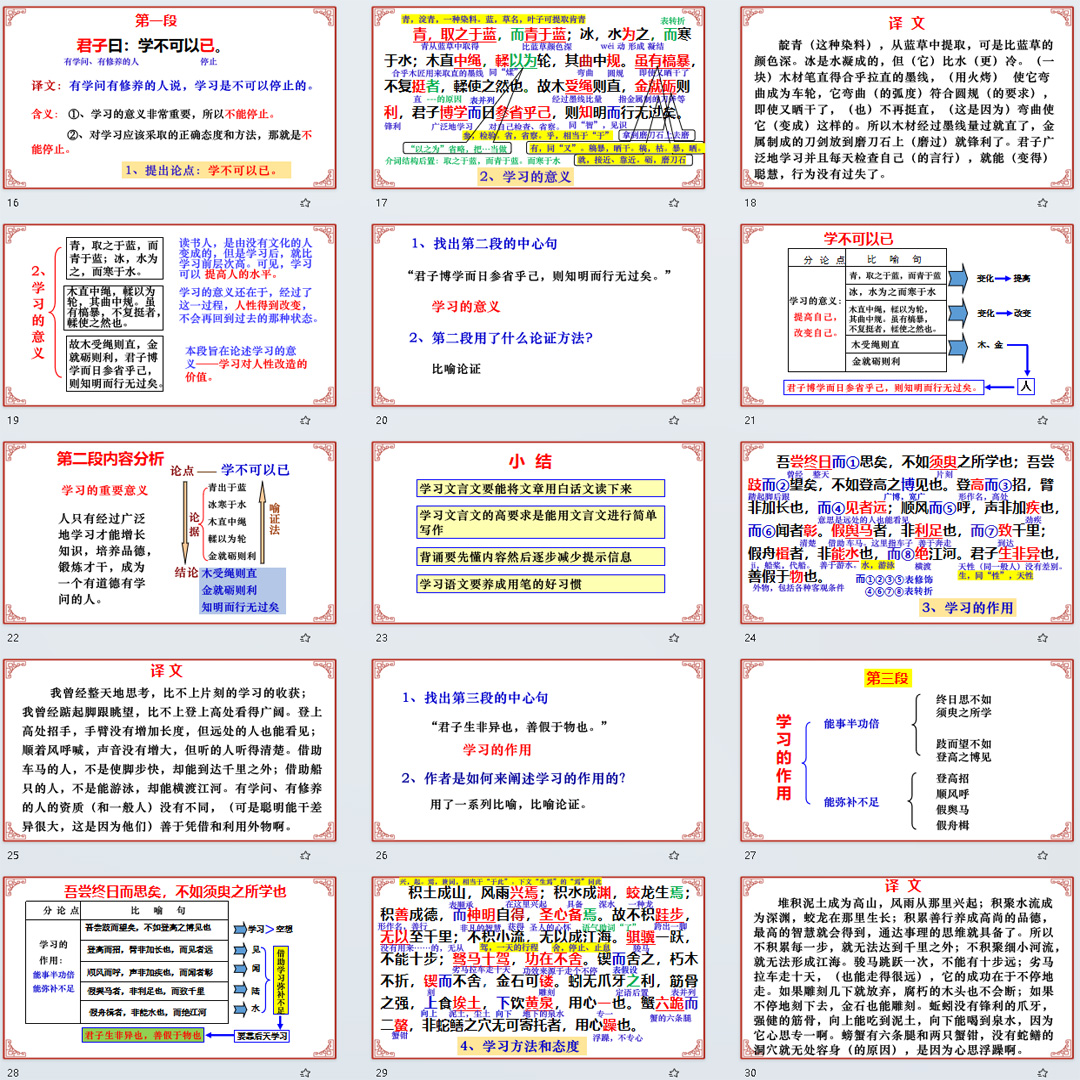 《劝学》PPT课件公开课高一语文上学期必修上册第10课教学课件